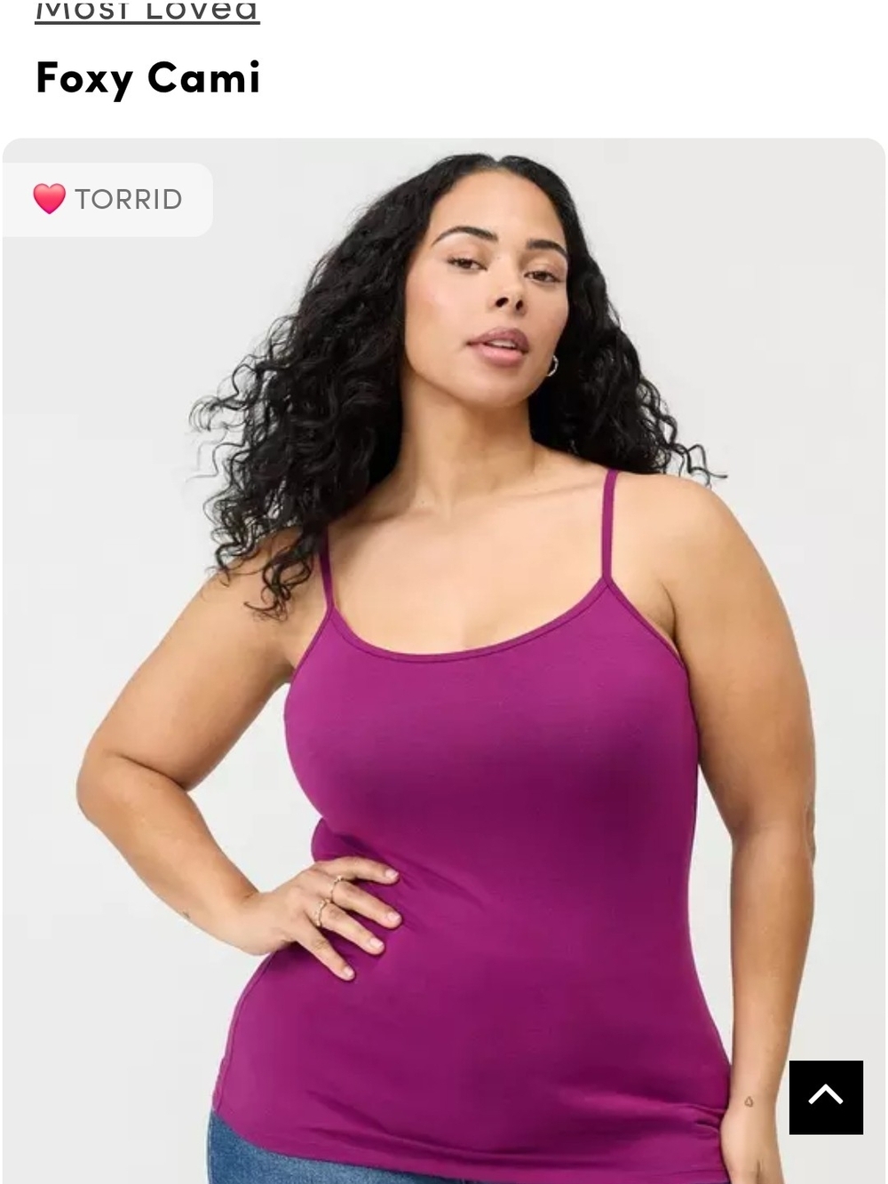 Foxy Cami Spaghetti Strap Tank in Magenta